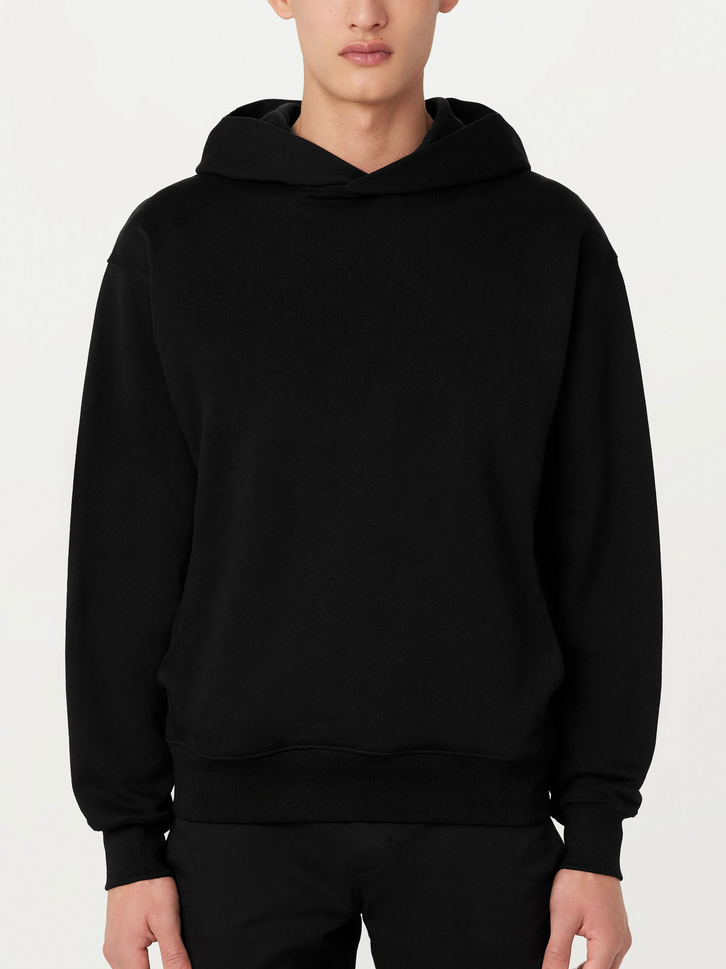 The French Terry Hoodie in Black