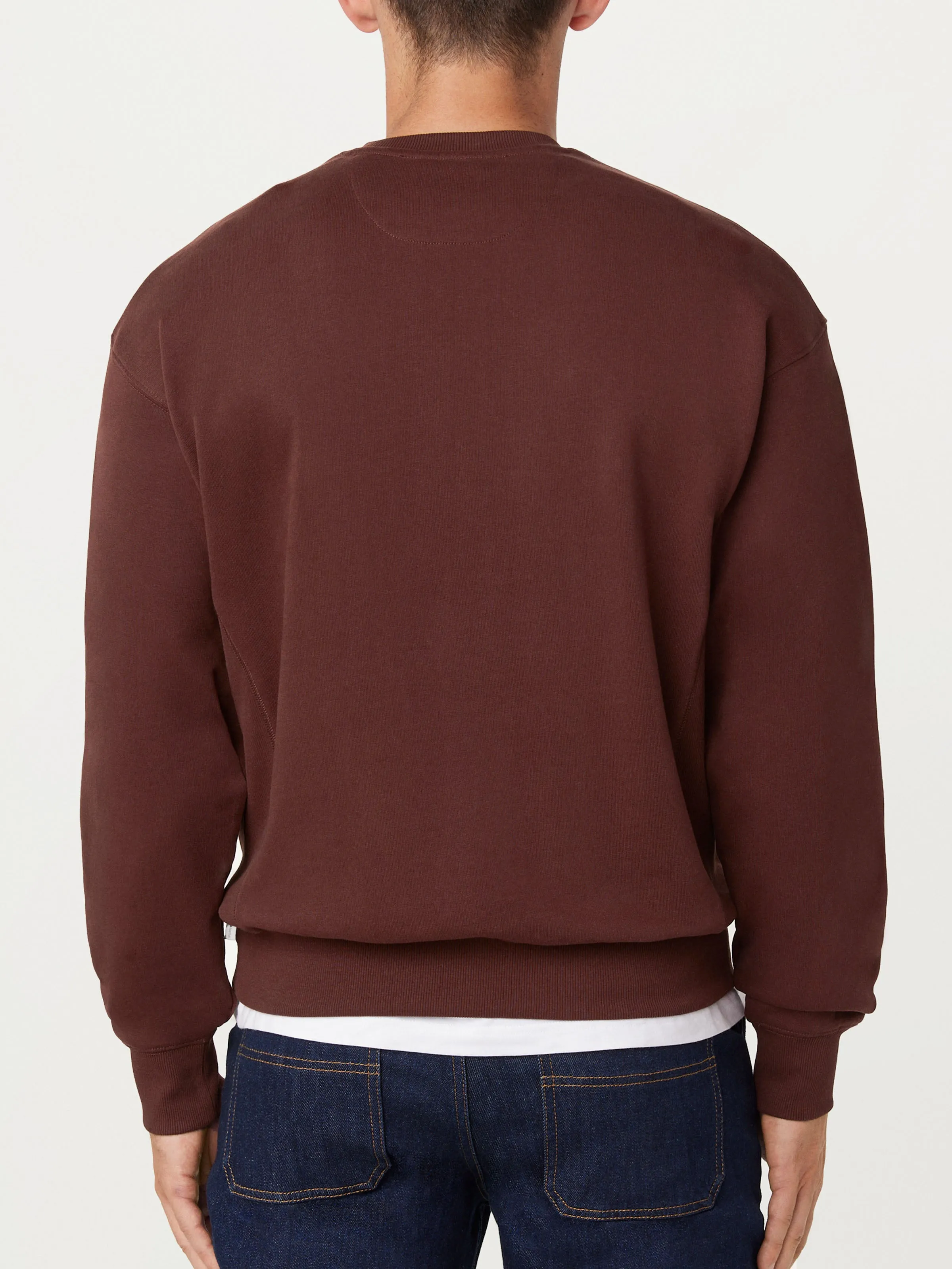 Bordeaux French Terry Sweatshirt with Enhanced Comfort