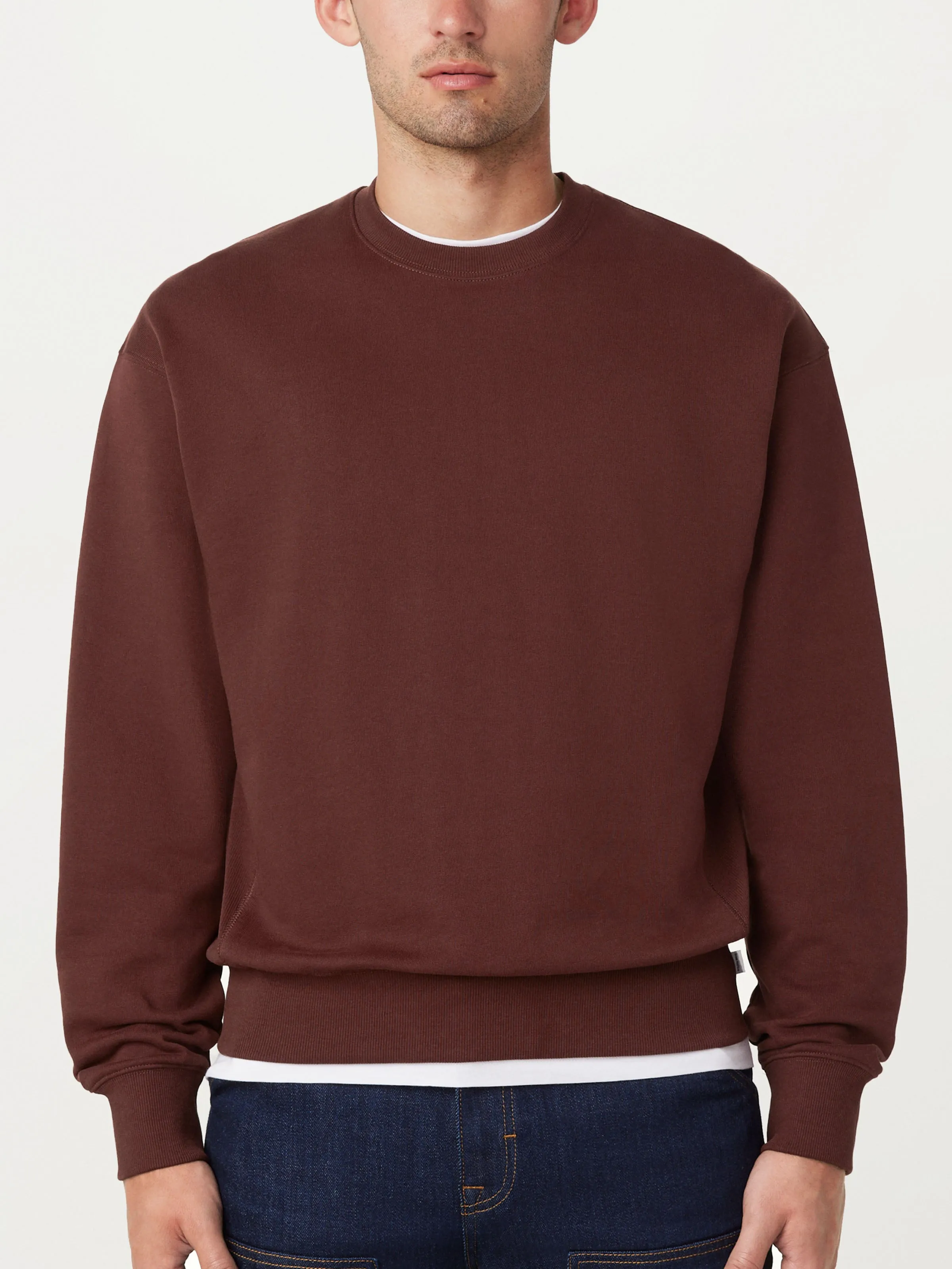 Bordeaux French Terry Sweatshirt with Enhanced Comfort