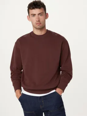 Bordeaux French Terry Sweatshirt with Enhanced Comfort