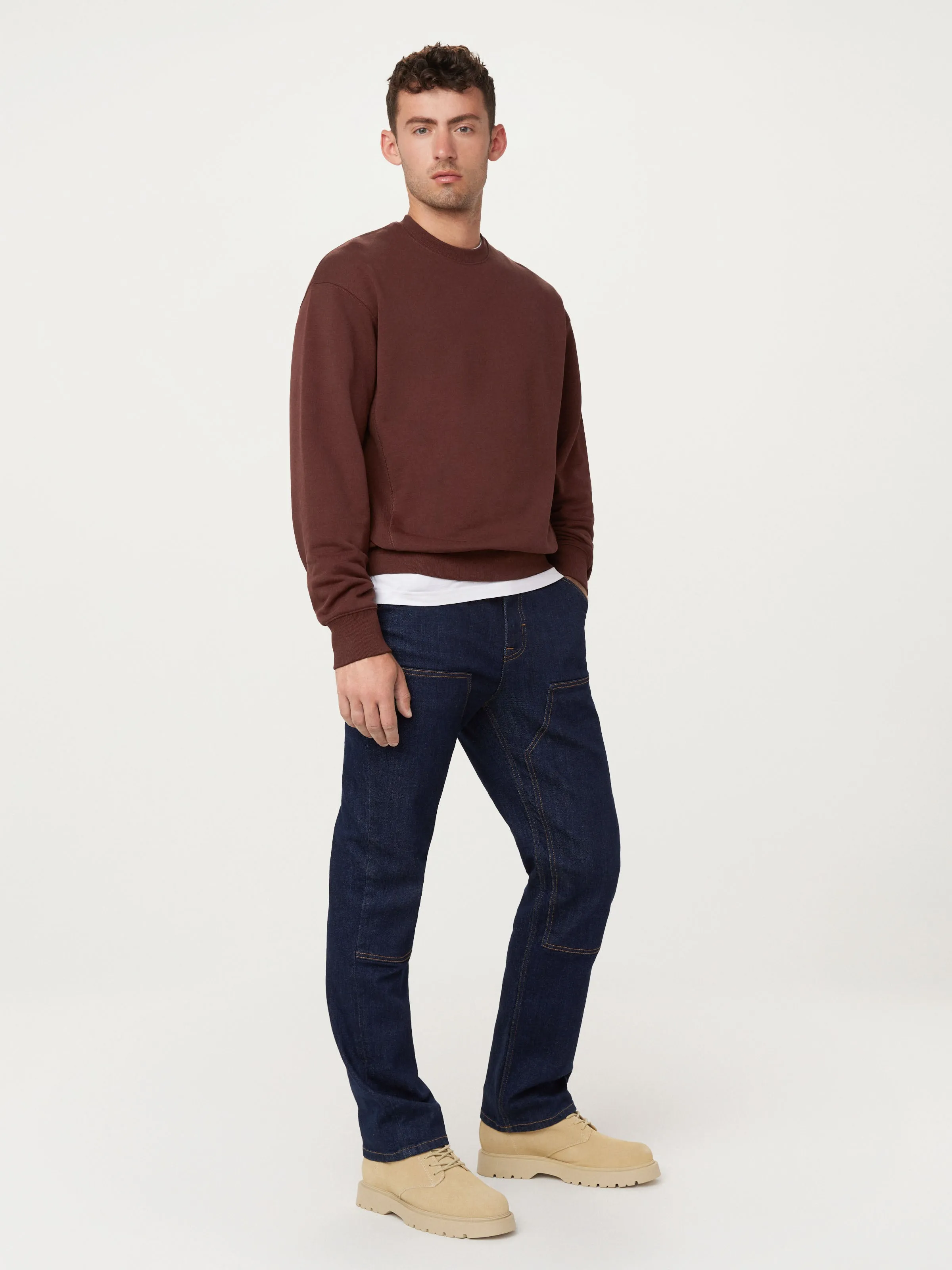 Bordeaux French Terry Sweatshirt with Enhanced Comfort