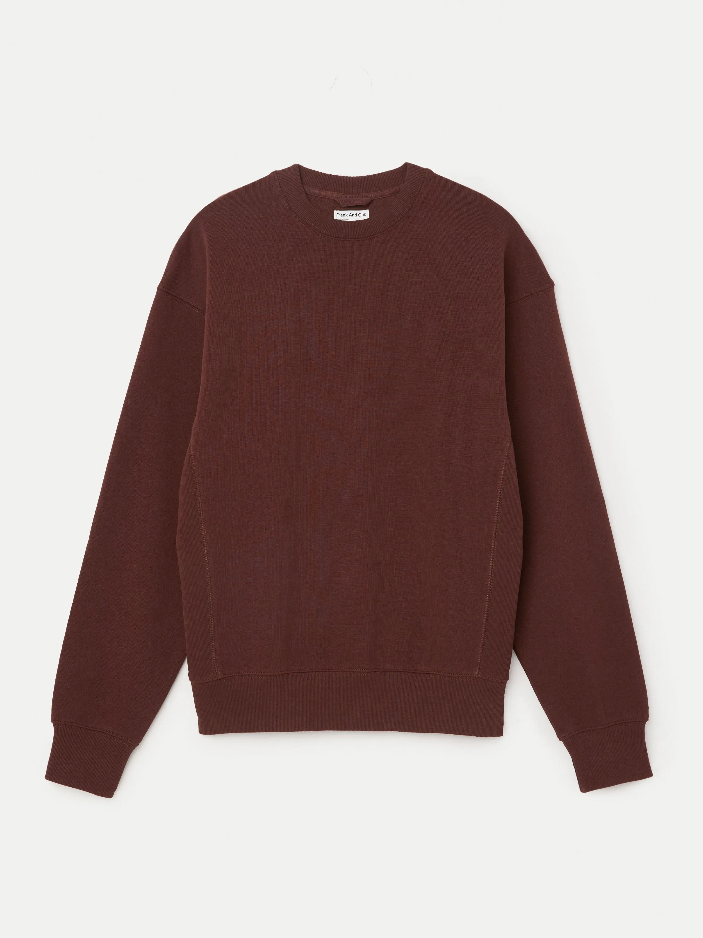 Bordeaux French Terry Sweatshirt with Enhanced Comfort