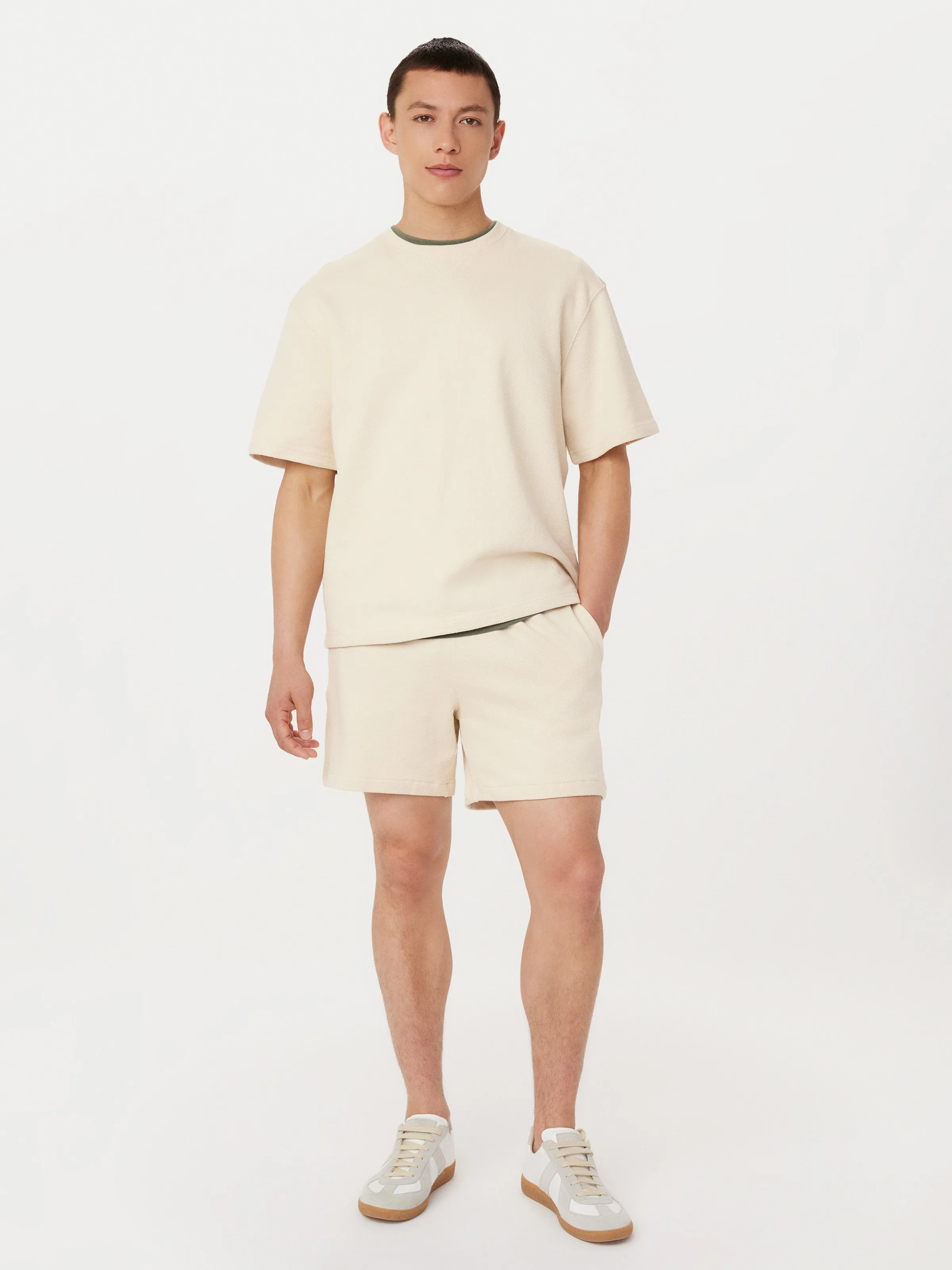 The French Terry T-Shirt in Oatmeal