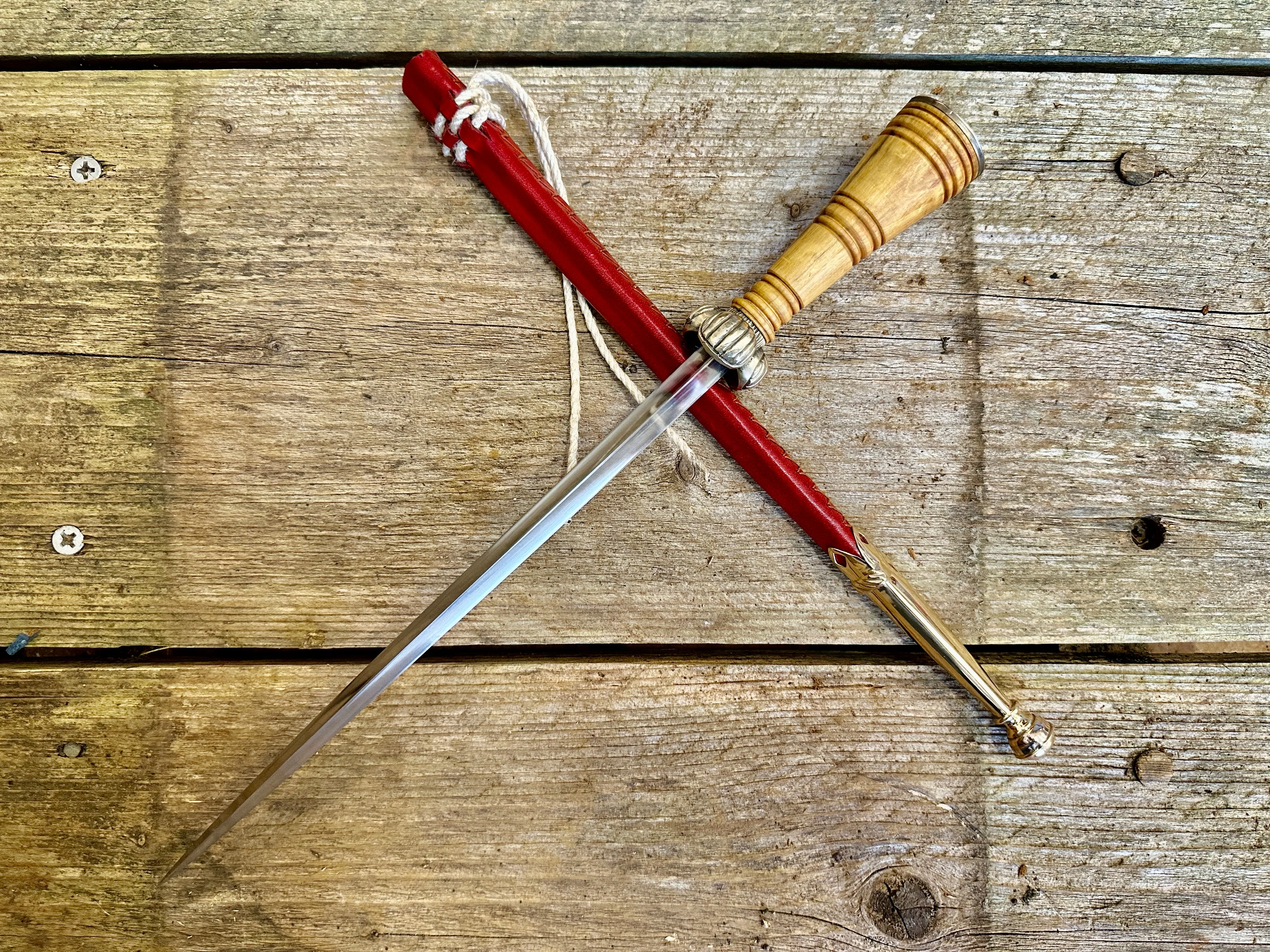 Tri-lobe Medieval bollock dagger - IN STOCK