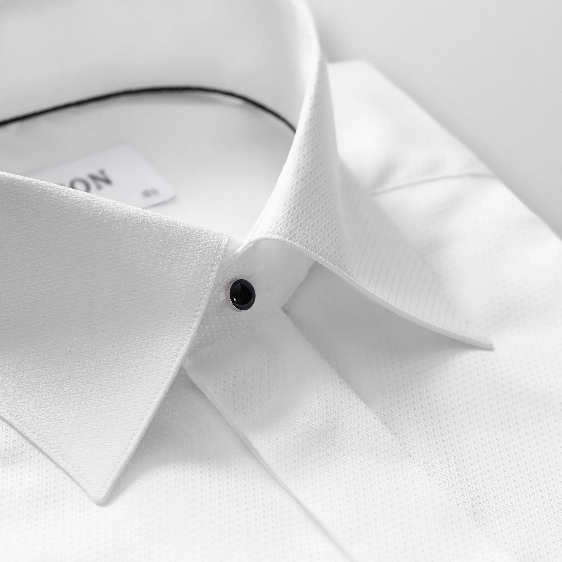 White Dobby Evening Shirt | Slim Fit