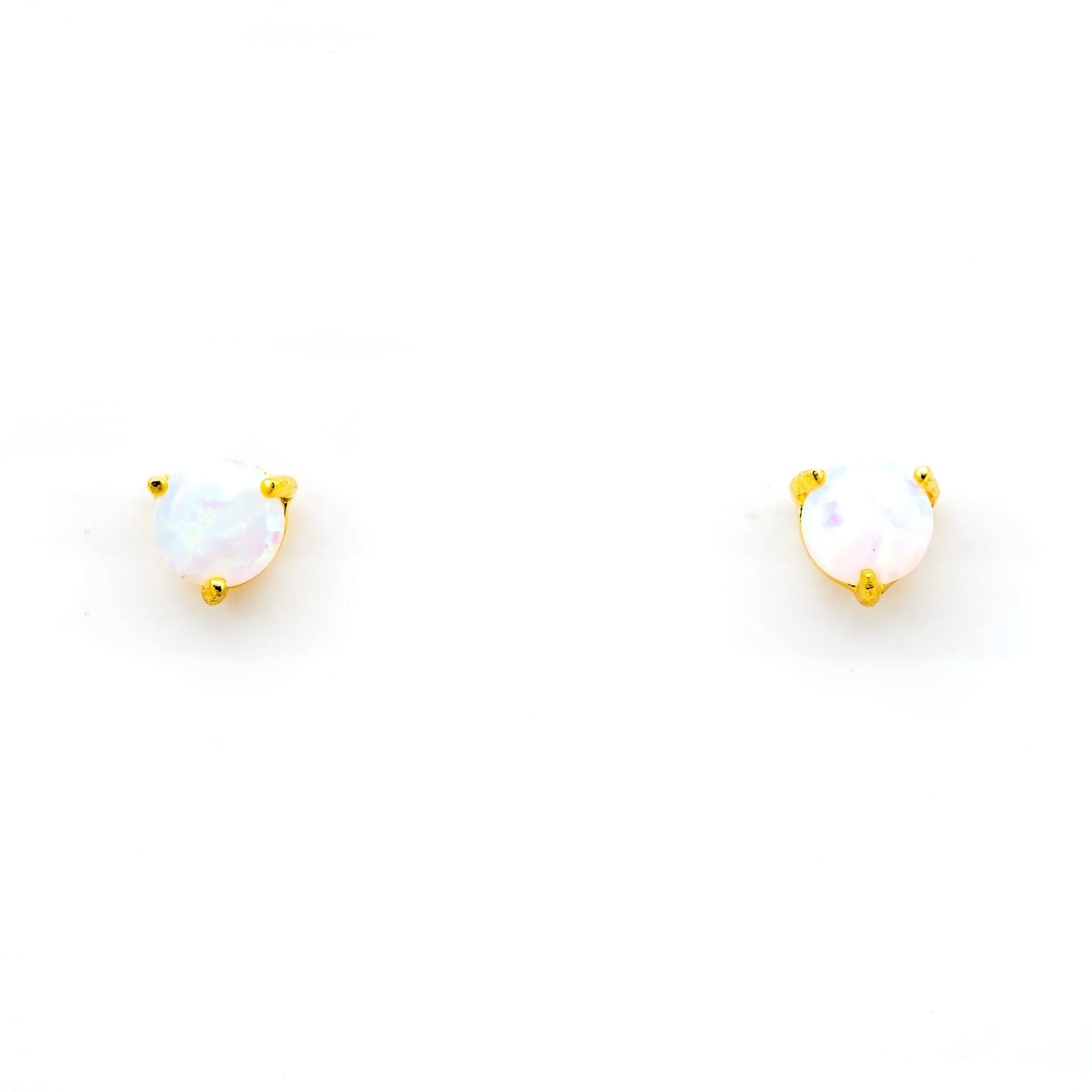 White Opal Stud