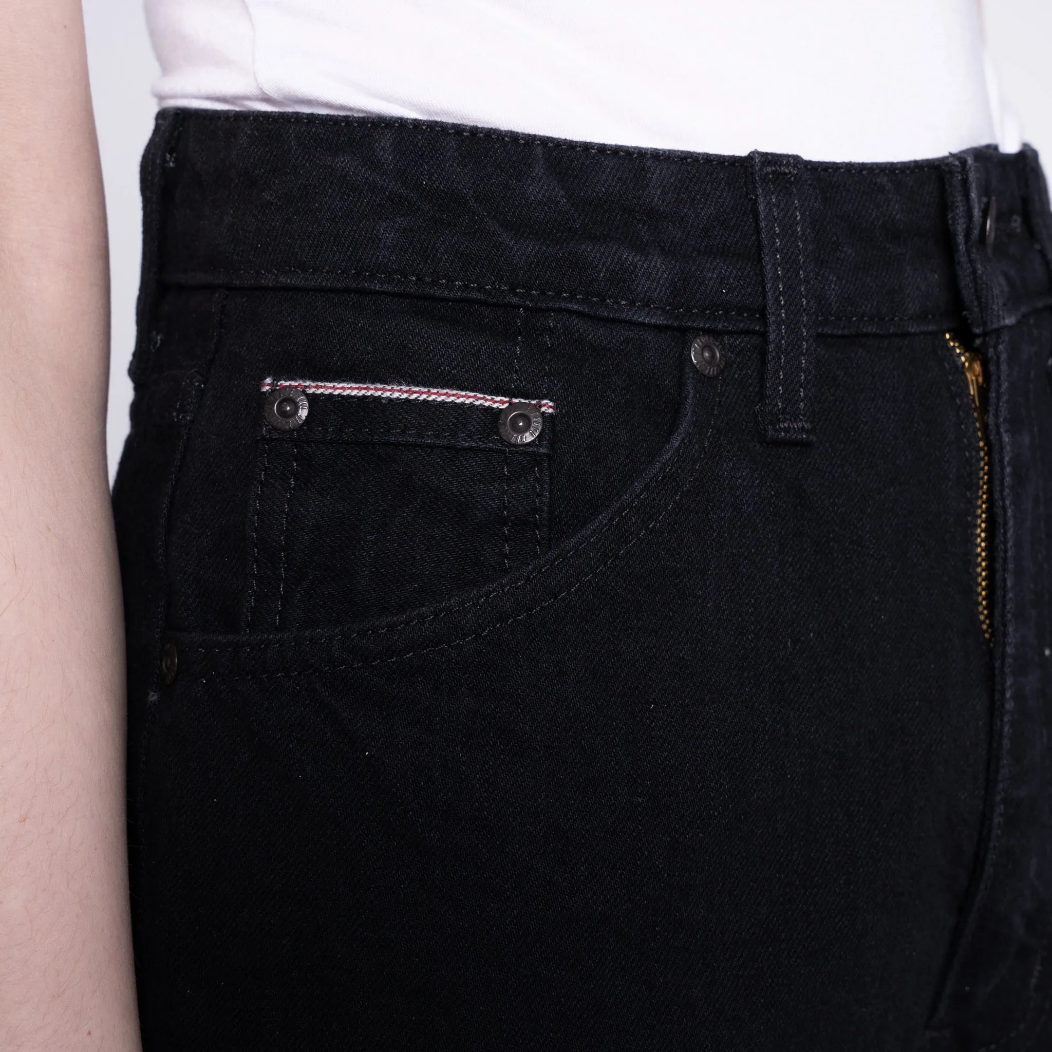 Women's - Classic - Solid Black Selvedge