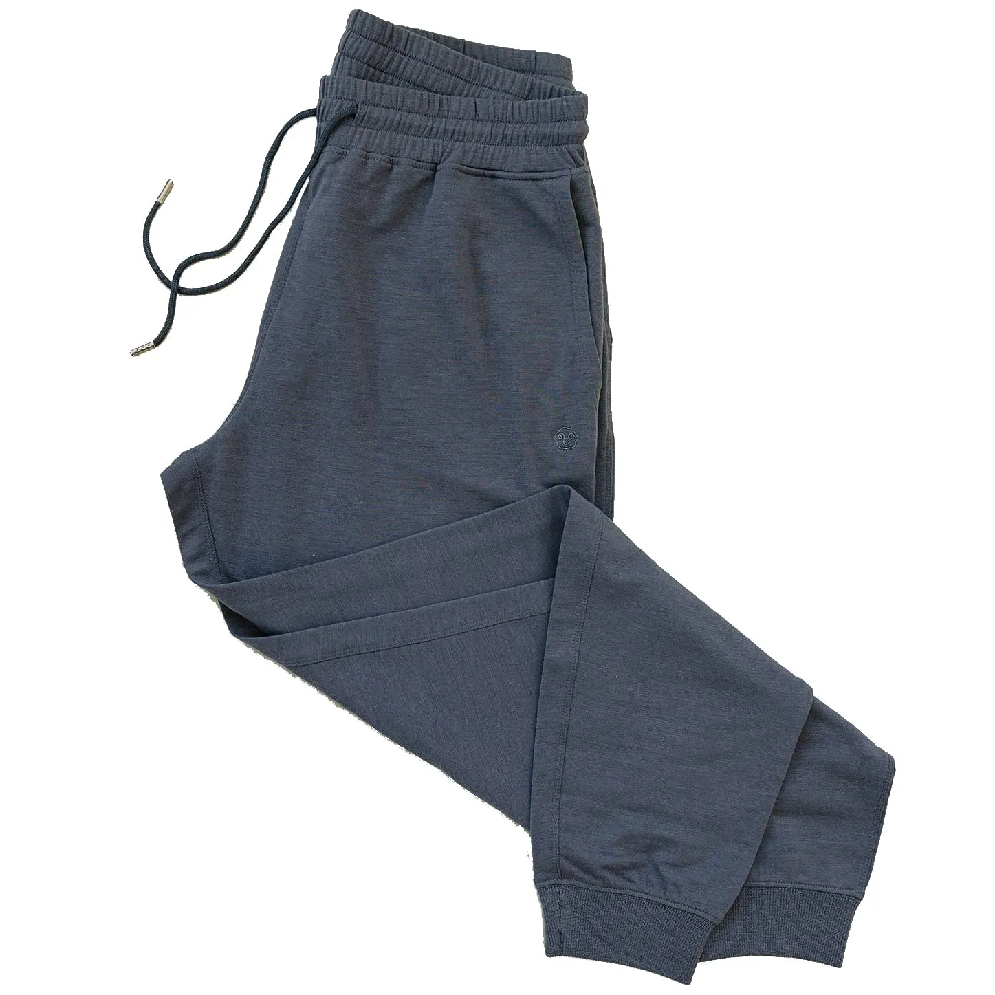 Premium Womens Storm Gray Merino Wool Jogger Pants